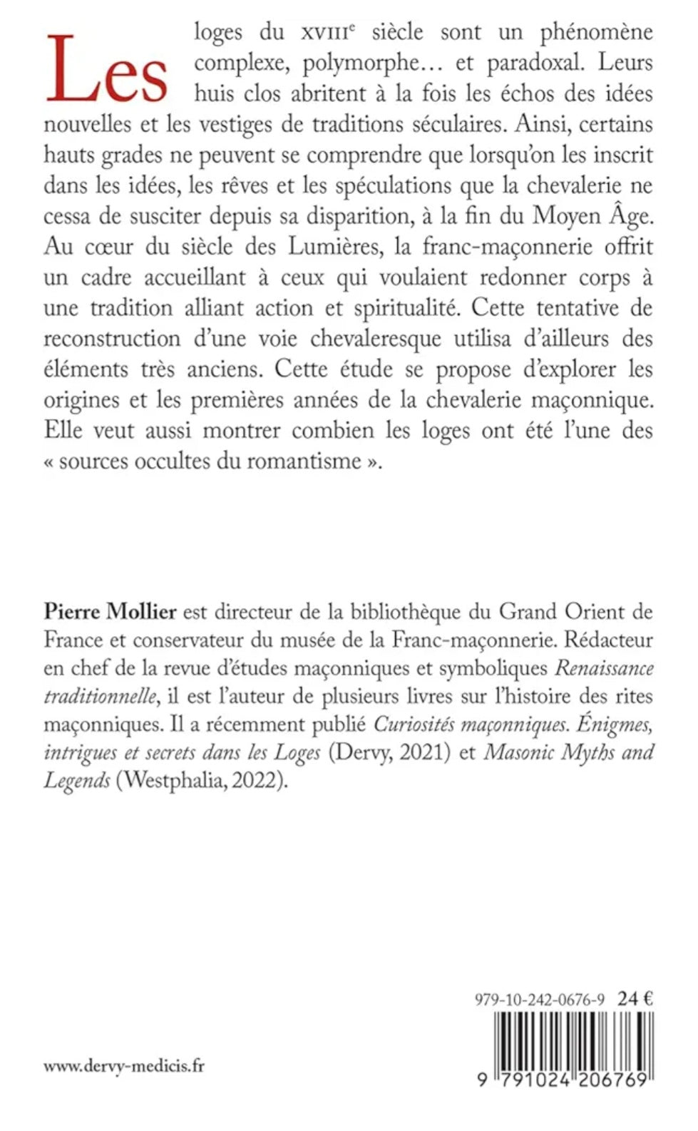 La chevalerie maçonnique - Pierre Mollier