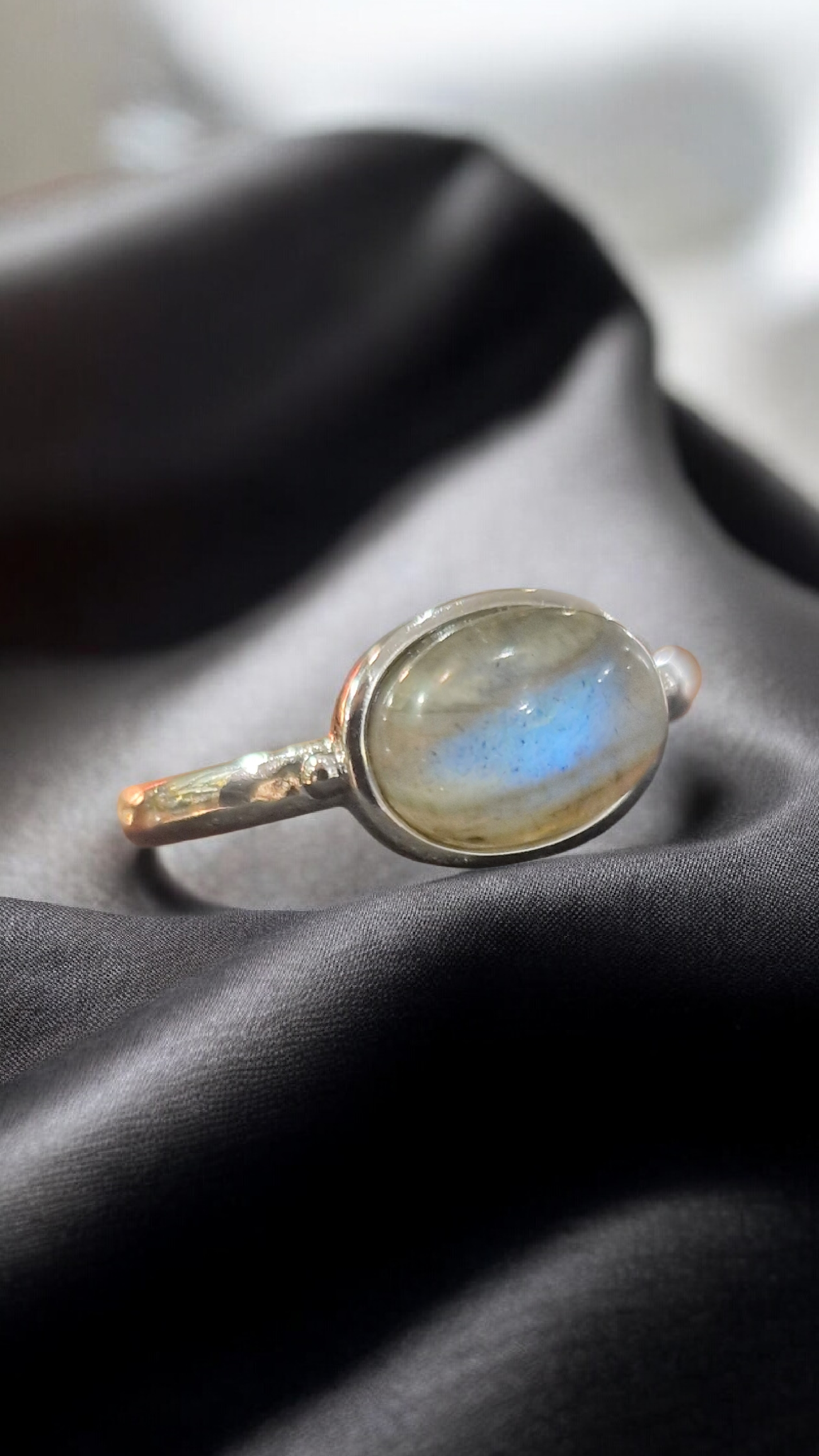 Labradorite bleue Bague – Anti pression