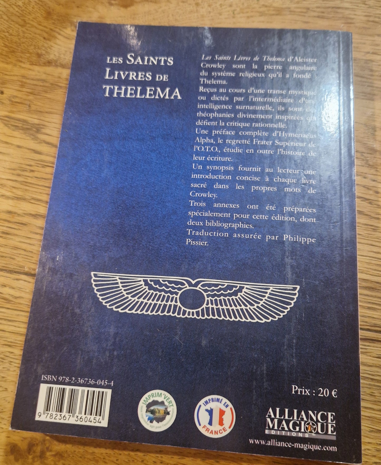 Les Saints Livres de Thelema -LIVRE RARE Aleister Crowley