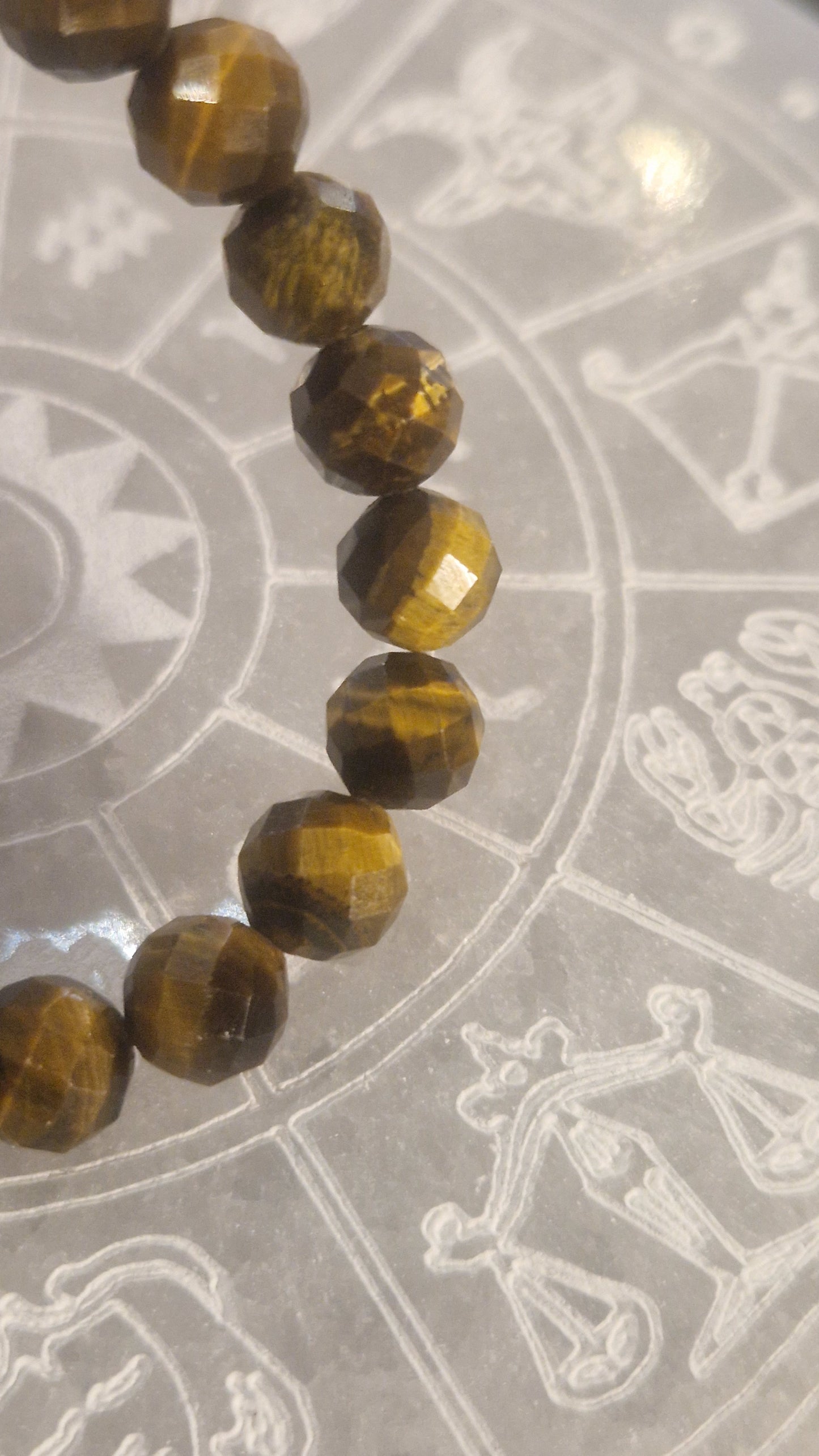 Oeil de tigre facetté bracelet– Pierre Naturelle.