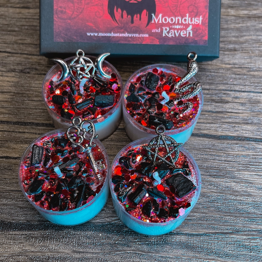 Bougies en cristal Hécate, bougies rituelles