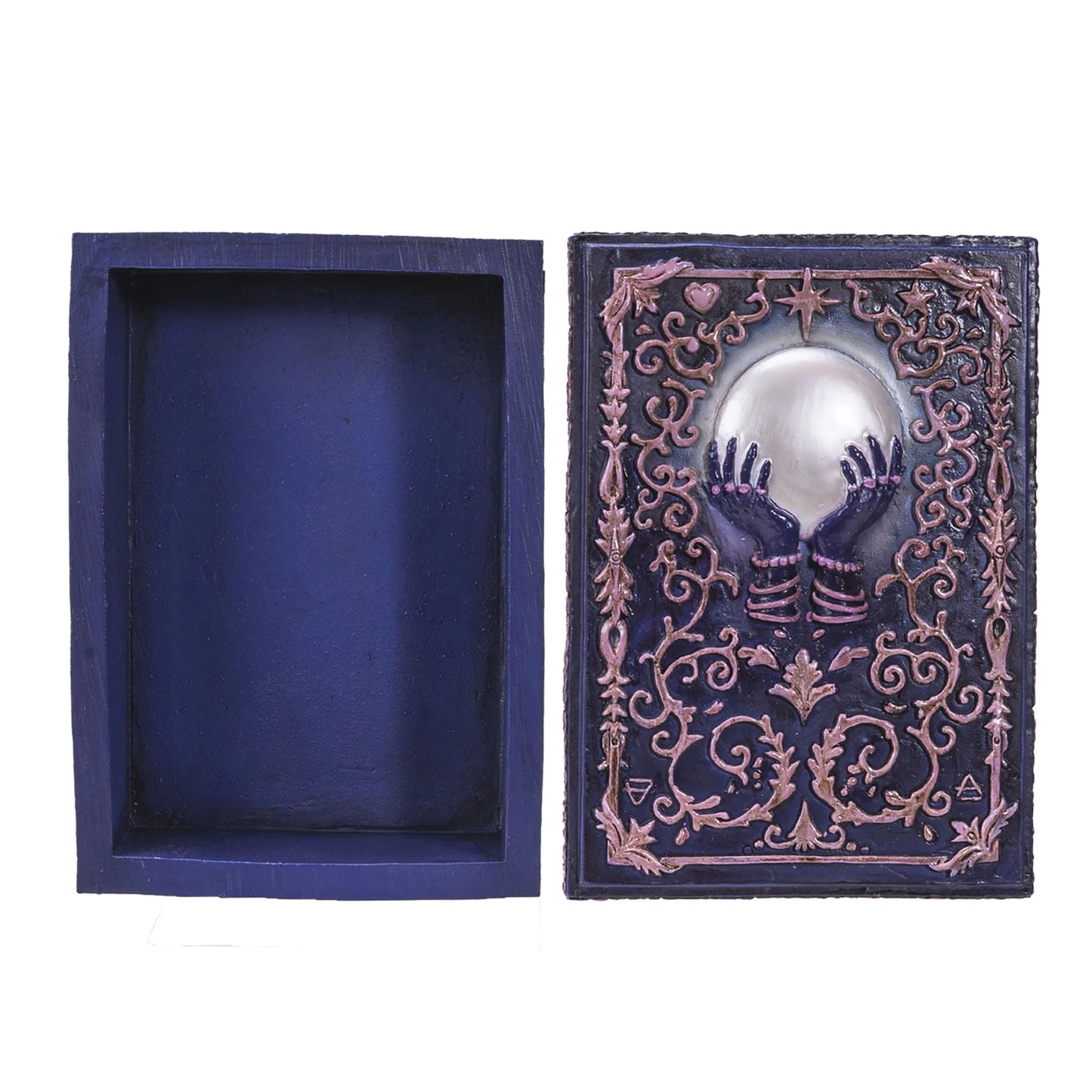 Boîte tarot boule de cristal main
