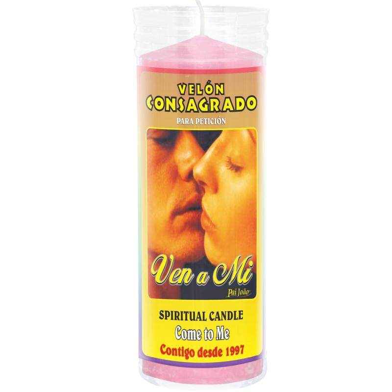 Bougie rituelle « ven a mi » viens à moi. Attraction