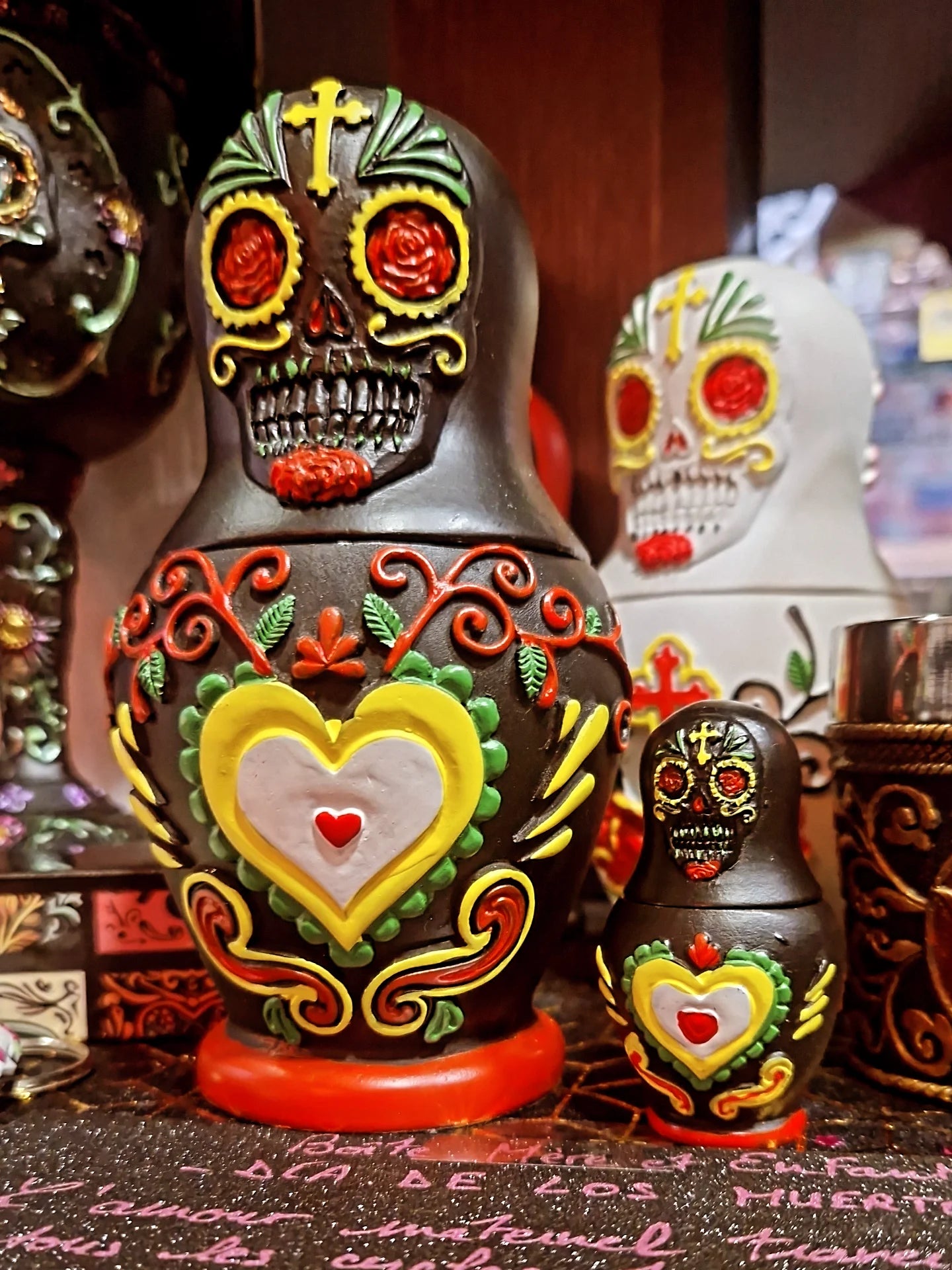 Boîtes Gigognes Mère & Enfant, Dia de los Muertos (Mexique)