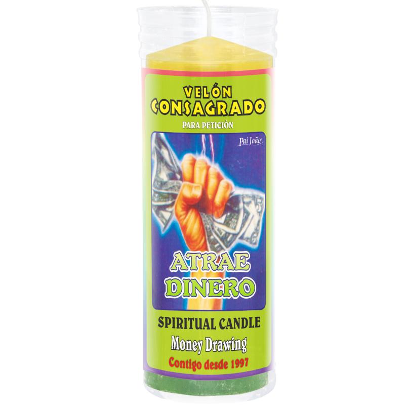Bougie rituelle attire l'argent "atrae dinero"