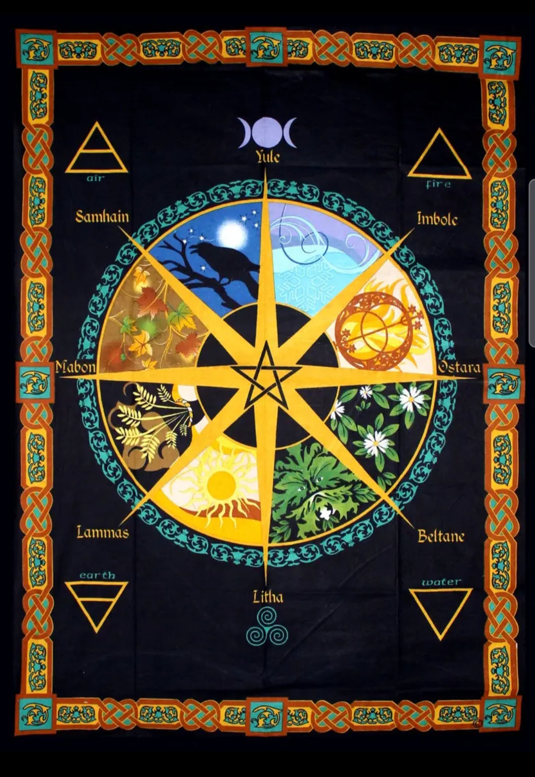 Grande tenture Calendrier Païen