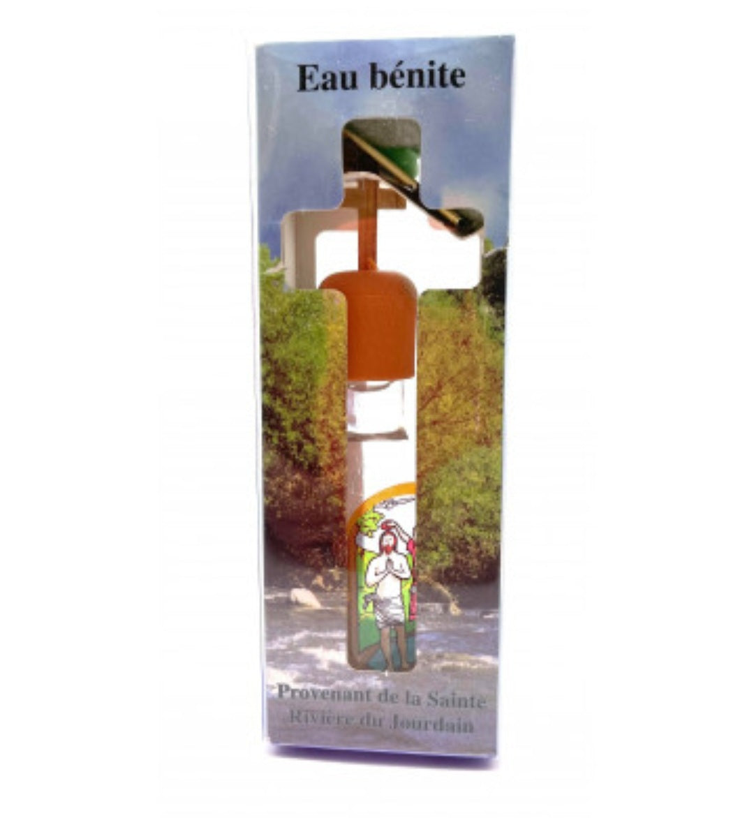 Eau bénite avec certificat d'authenticité, provenant de la Sainte rivière du Jourdain - 50 ml