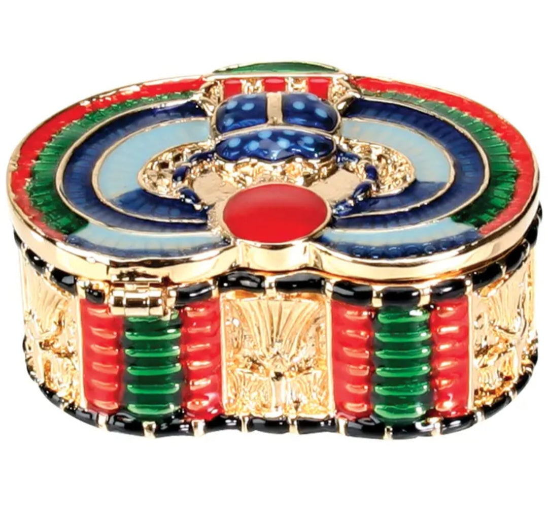 Ecrin Sacré de Khepri, protecteur d'Egypte. Boite scarabée Egypte