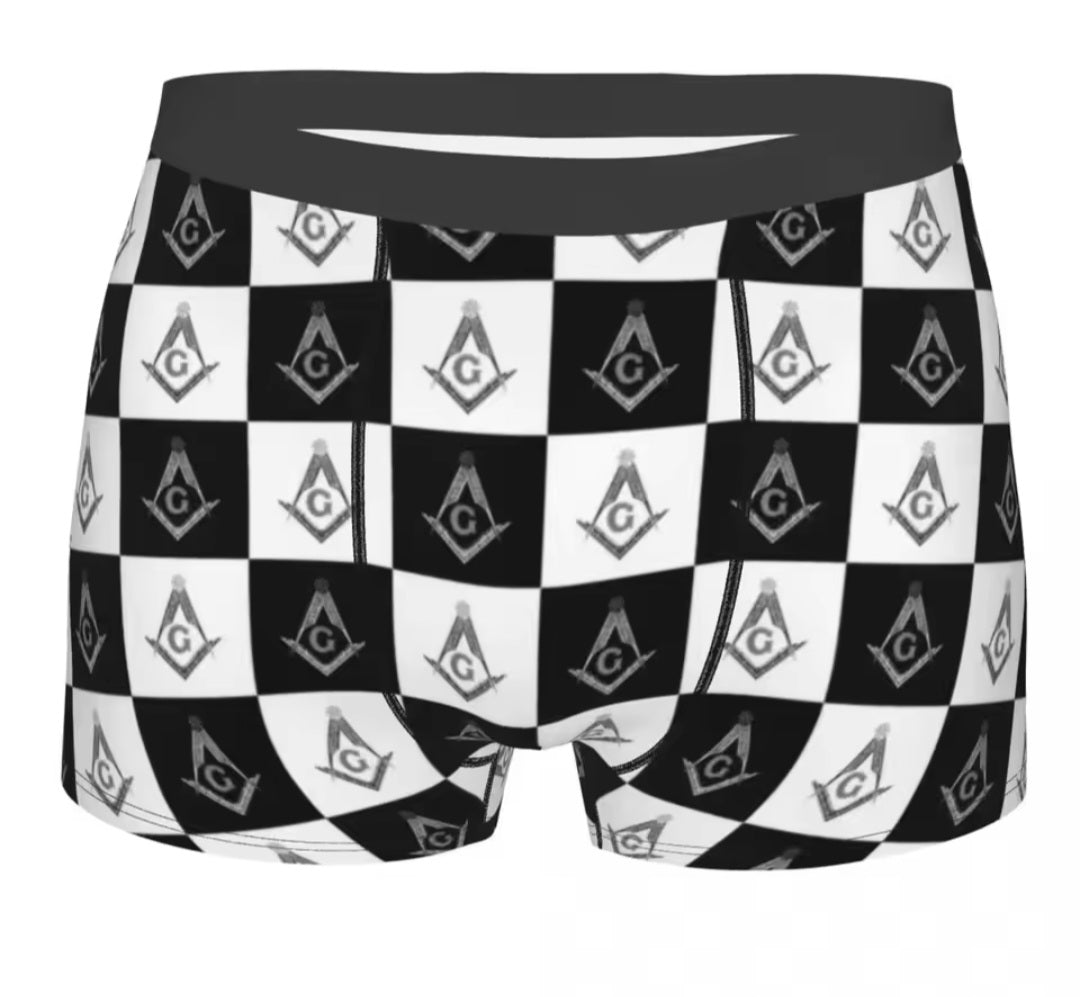 Sous vetement homme boxer franc maçon
