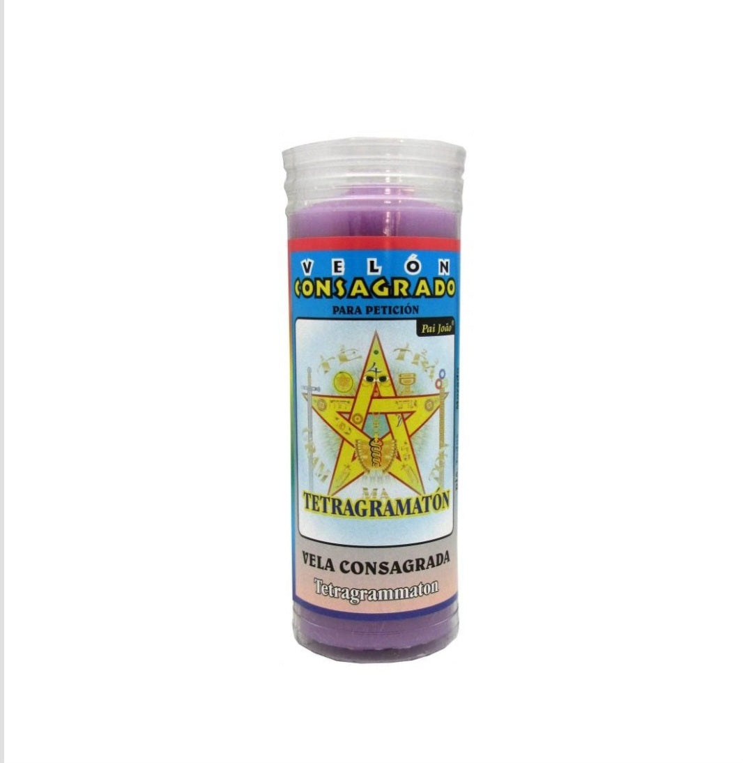 Bougie rituelle protection "Tetragrammaton"