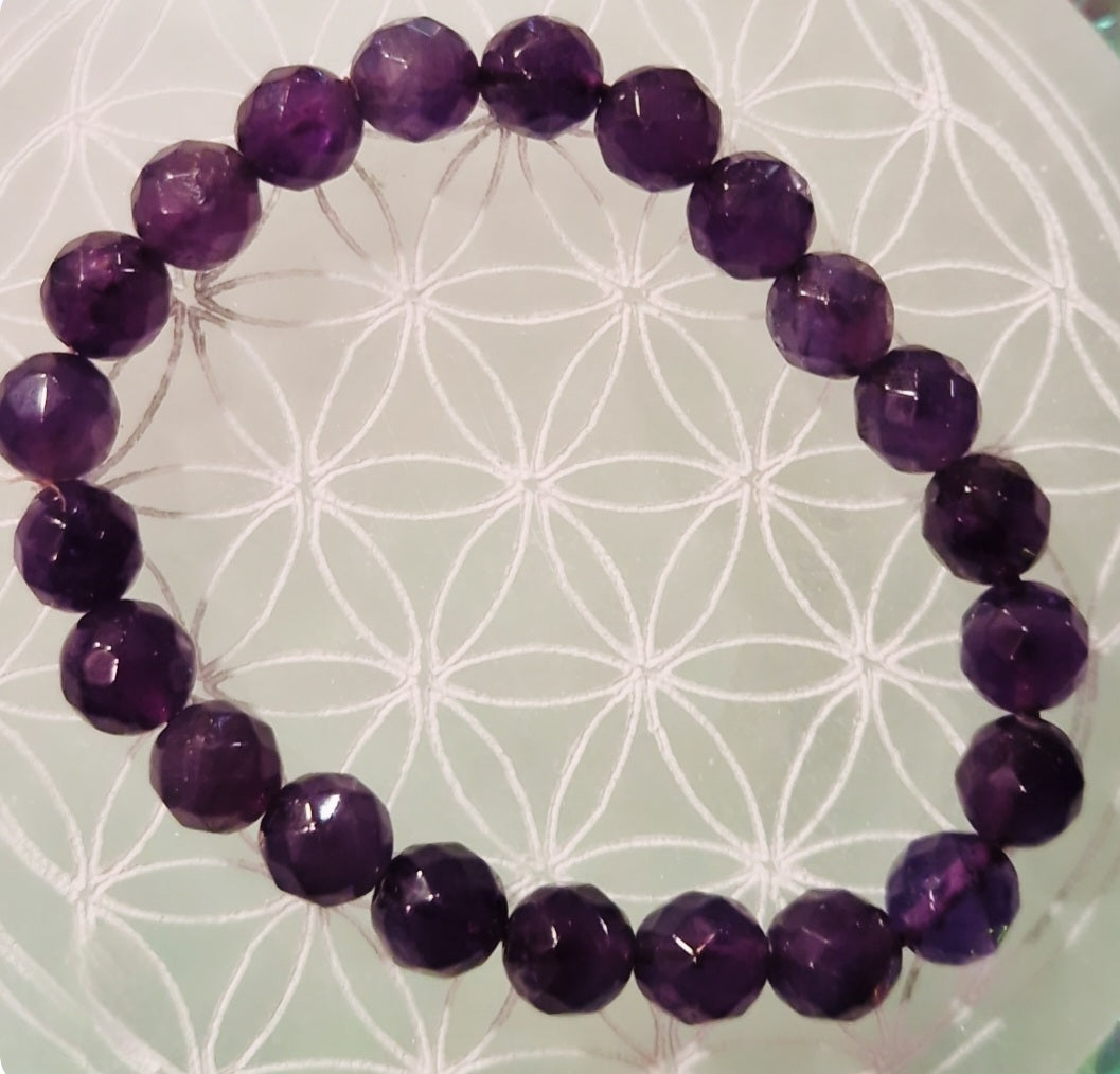 Améthyste bracelet en Améthyste facettée - Brésil