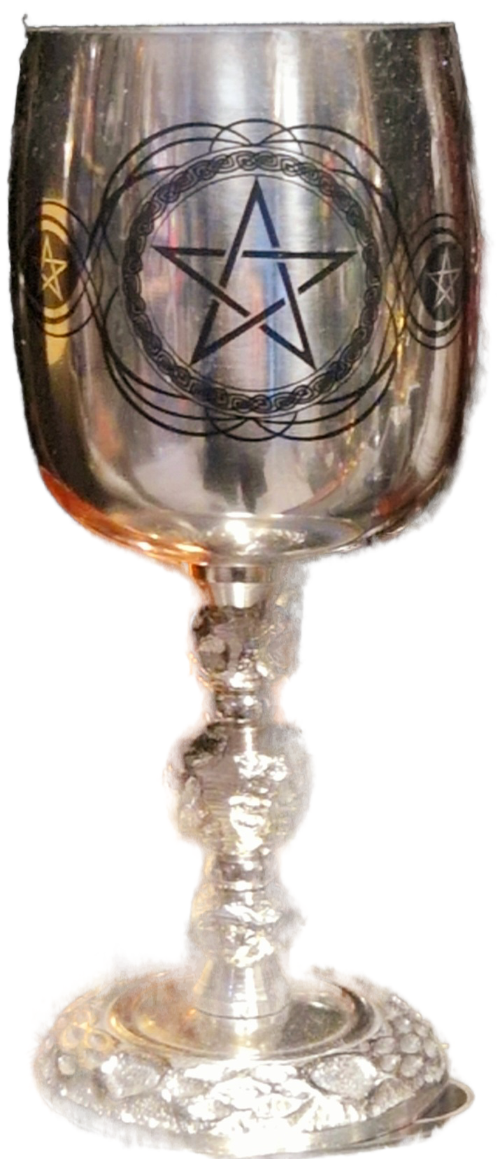 Calice pentagramme laiton et argent