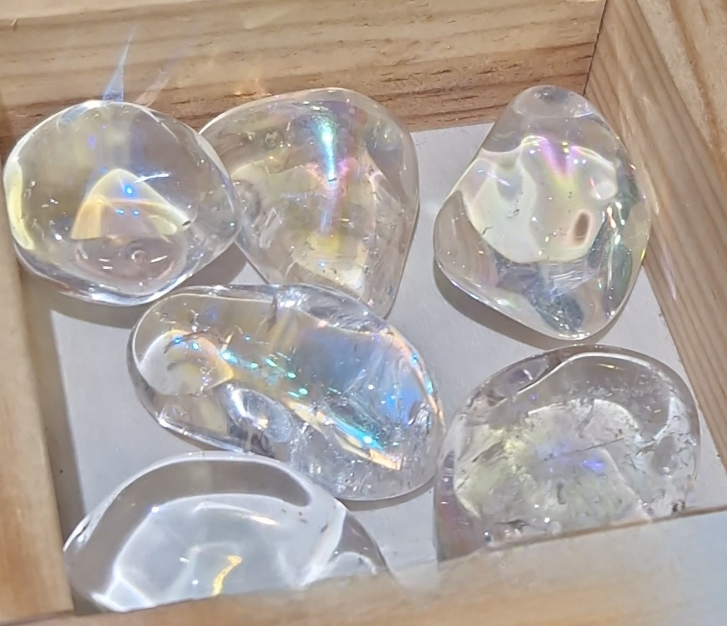 Pierre roulée Quartz aura angel