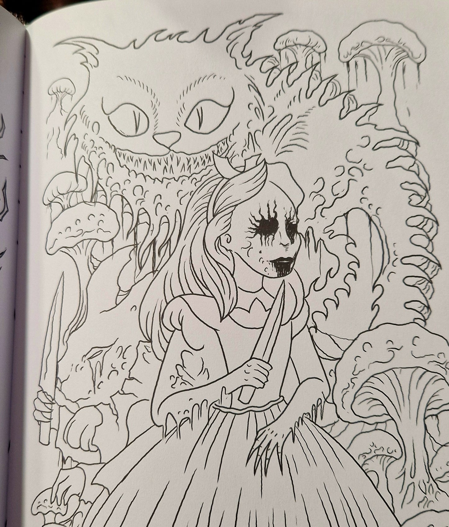 Creepy Coloring Book – Vampire Freaks Edition : livre développement personnel/ rituel renvoi de négativité/ coloriage adultes