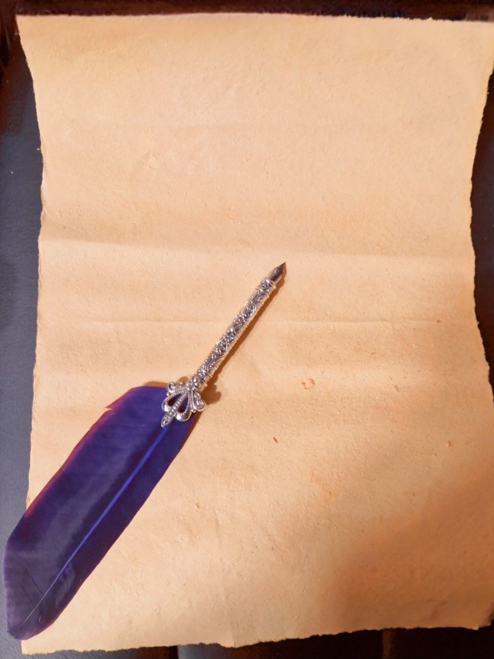 Parchemin en papier à la cuve 24 x 32 cm ( pack de 5 feuilles)