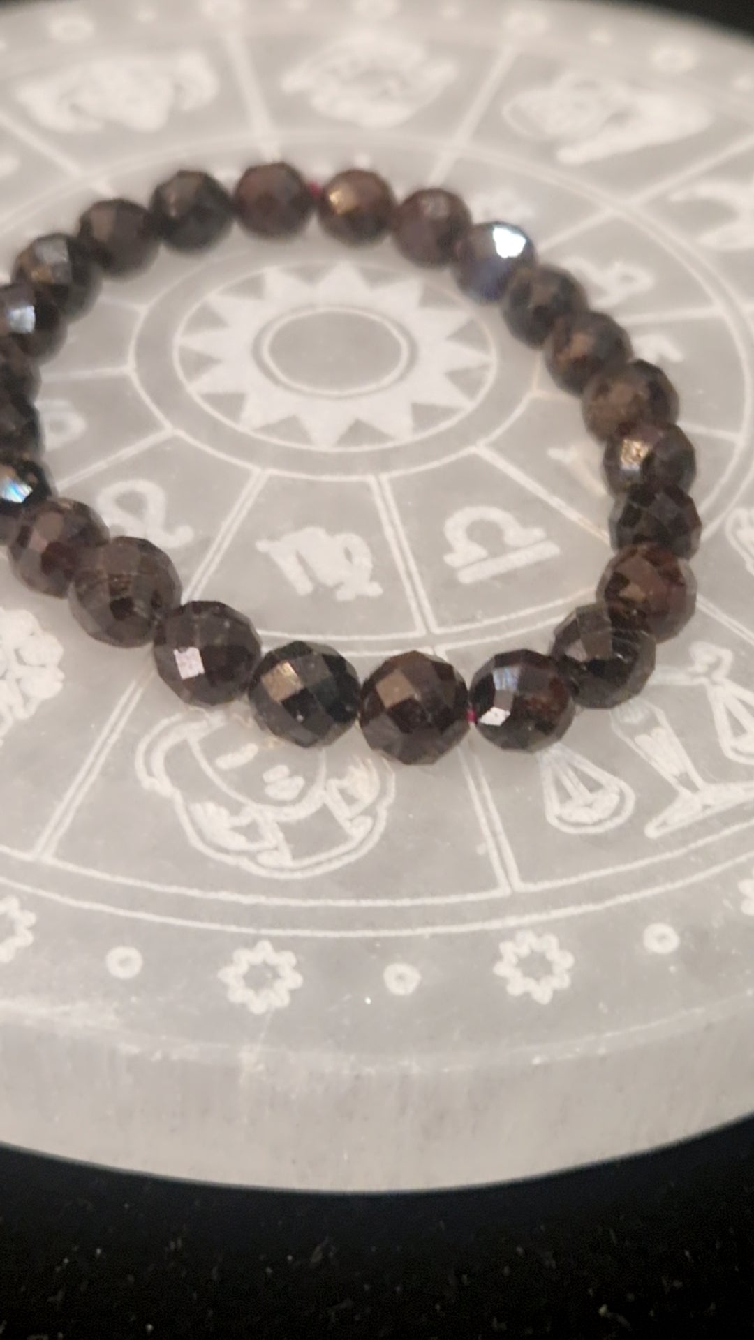 Grenat facetté bracelet– Pierre Naturelle.