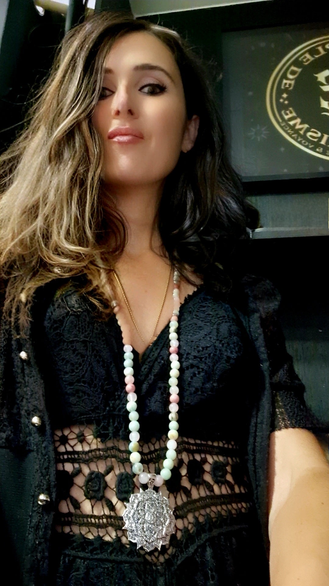 Mala Quartz Rose, Amazonite et Rhodonite ✦ Lotus Sacré