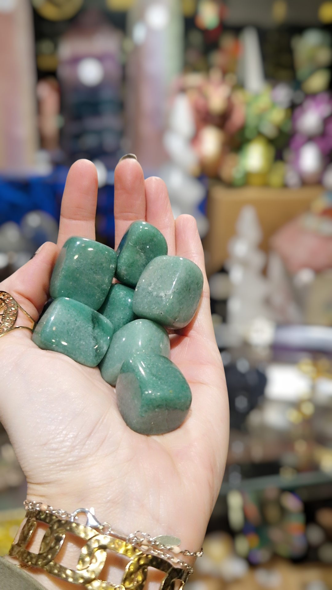 Aventurine verte - pierre roulee