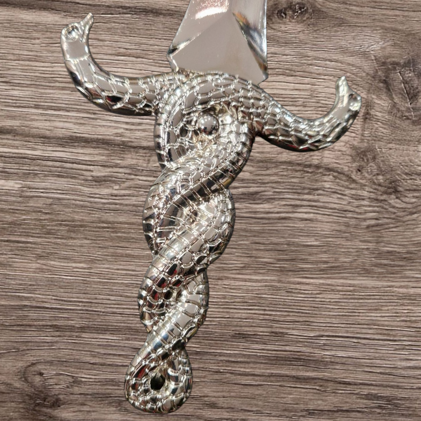 Athamé celtique serpents entrelacés acier