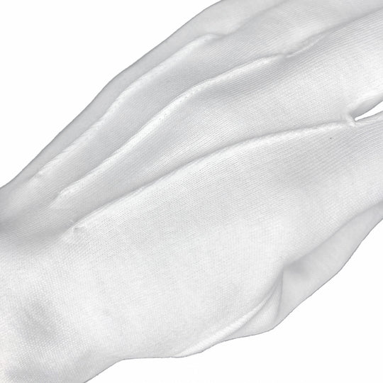 ...Gants maçonniques blancs à nervures