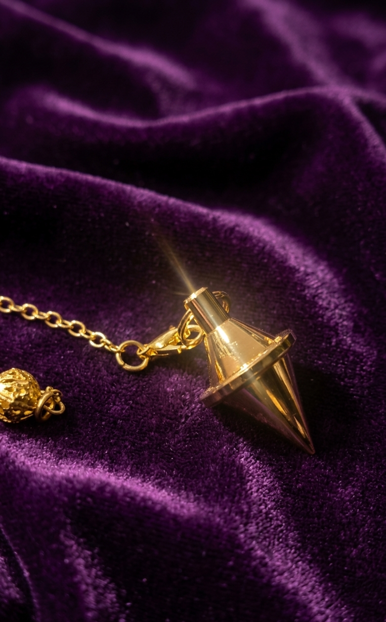 Pendule Double toupie en cuivre doré : "Amon-Min"