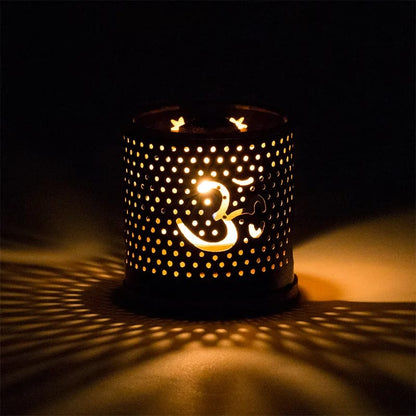 Diffuseur brûleur pour briques d'encens - Om (Aromafume) sans fumée + 2 briques d’encens offertes ( parfum aléatoire)  + 1 bougie chauffe plat offerte
