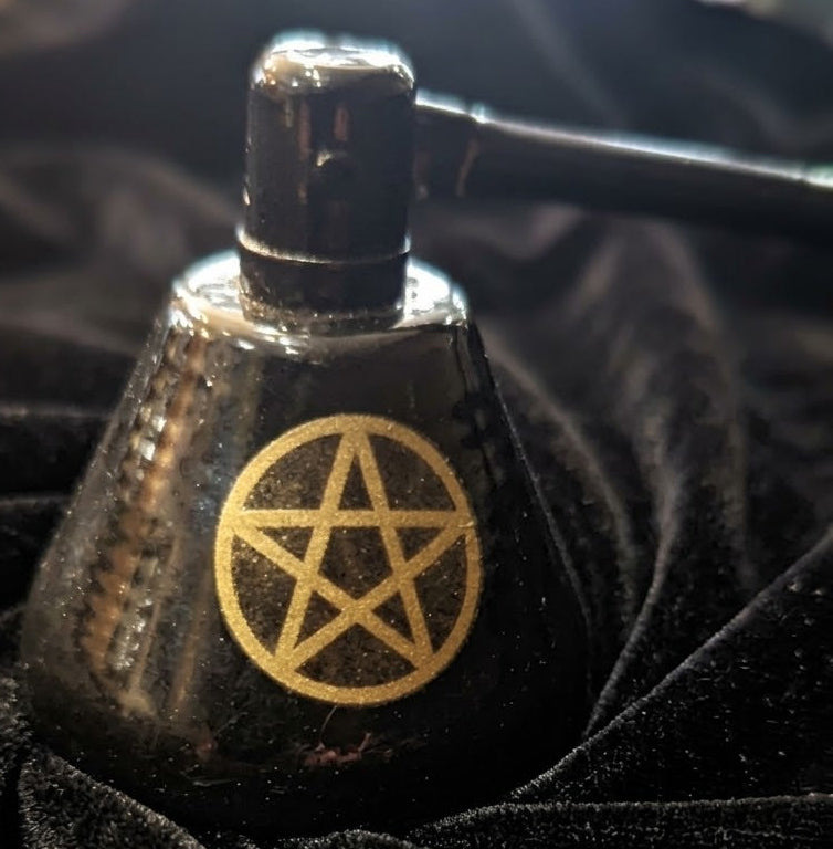 Éteignoir à Bougie Pentagramme Noir et Doré, Accessoire d'Autel