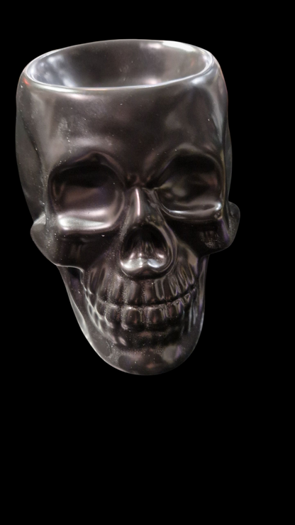 Diffuseur brûleur à huiles/ cire crâne tête de mort céramique