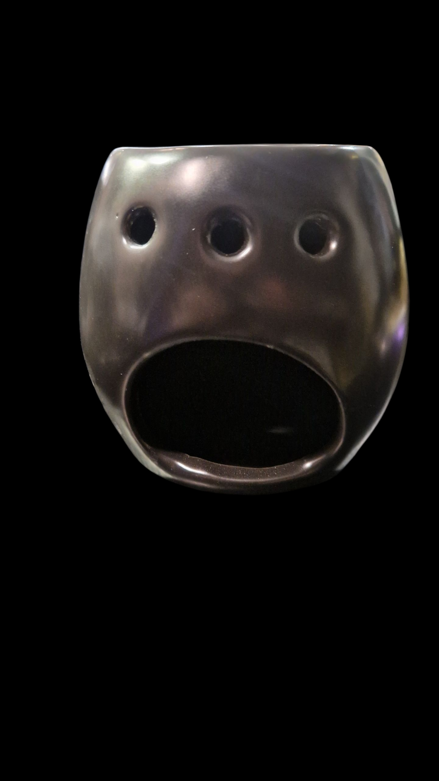 Diffuseur brûleur à huiles/ cire crâne tête de mort céramique