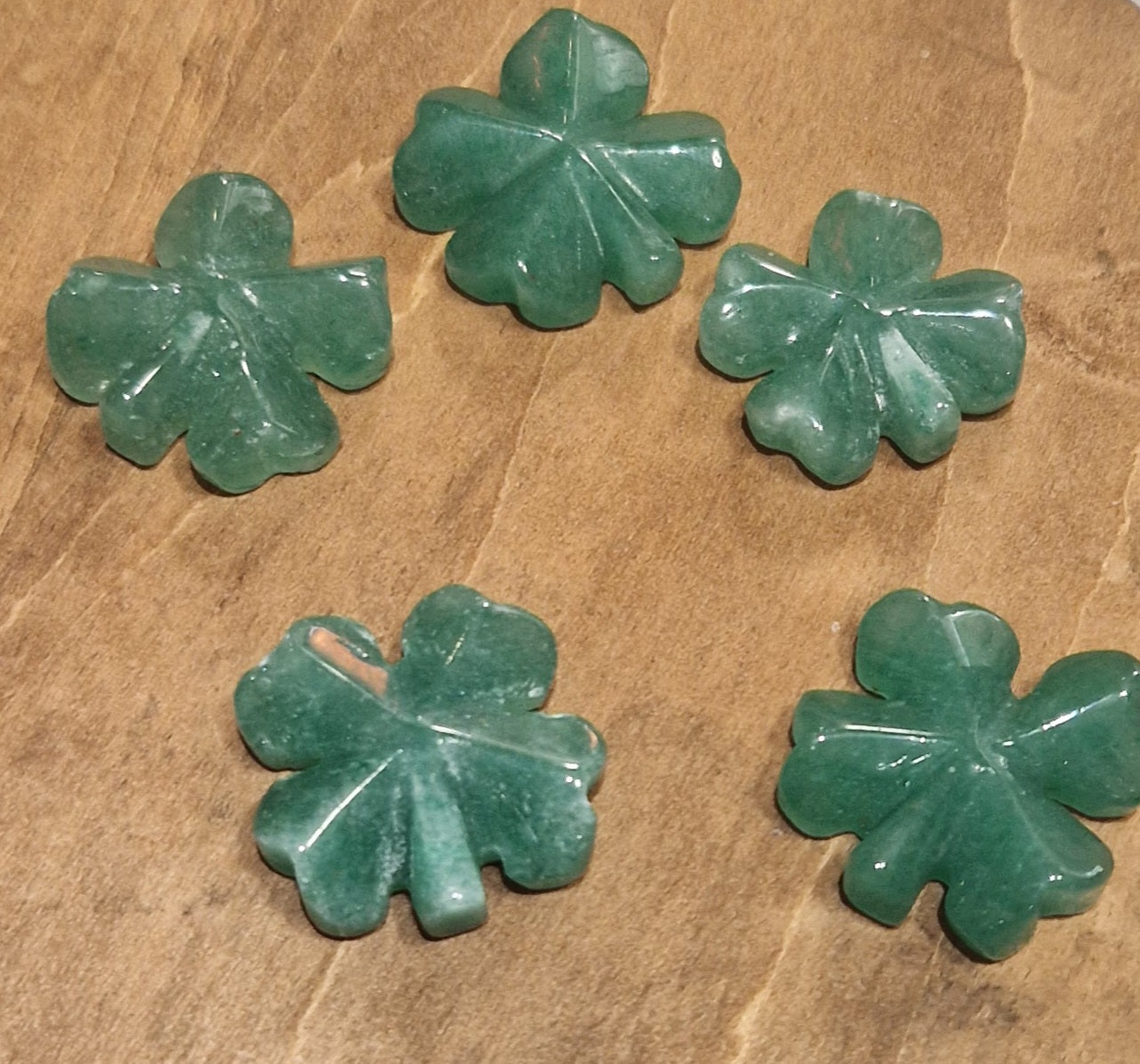 Aventurine verte mini trèfle – Talisman énergétique, confiance et chance, pierre naturelle Brésil