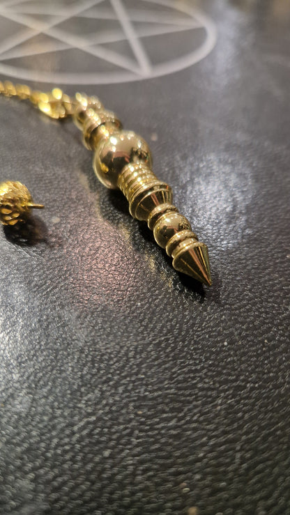 Pendule de Radiesthésie Maat – Pendule Égyptien en Cuivre et Laiton