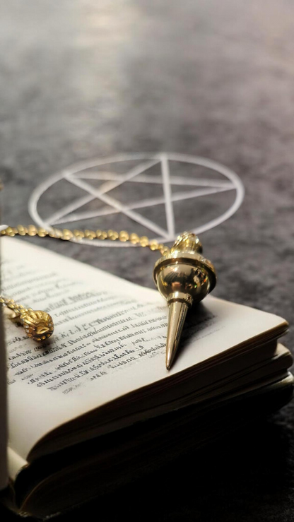 Pendule de Radiesthésie Aiguille en Cuivre Doré – Précision et Divination