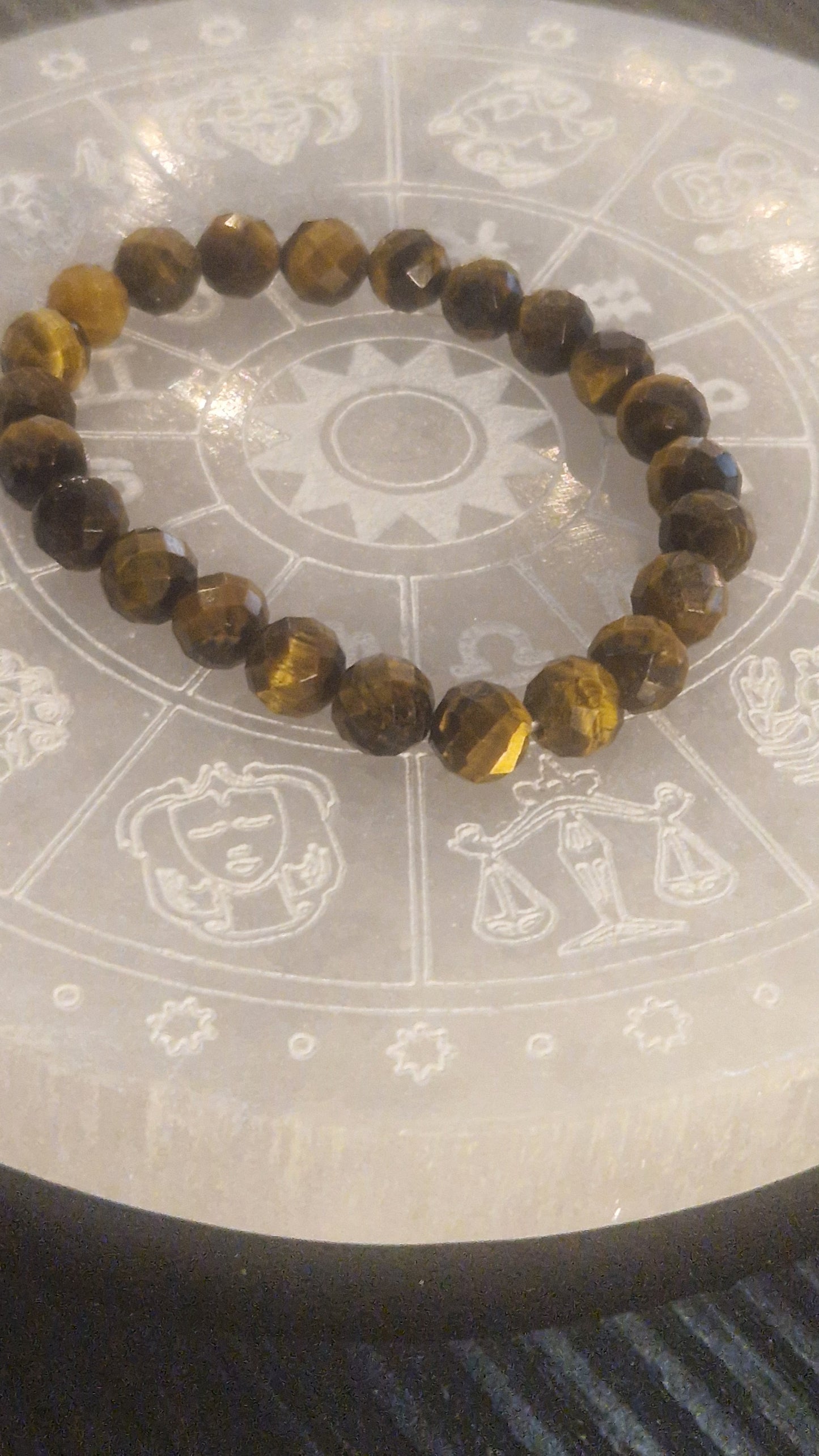 Oeil de tigre facetté bracelet– Pierre Naturelle.
