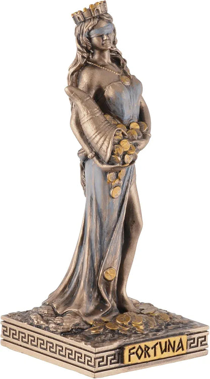 Figurine miniature déesse Fortuna- peinte à la main