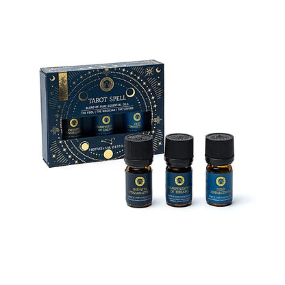 Huile rituelle végétale coffret 3 parfums "tarot"