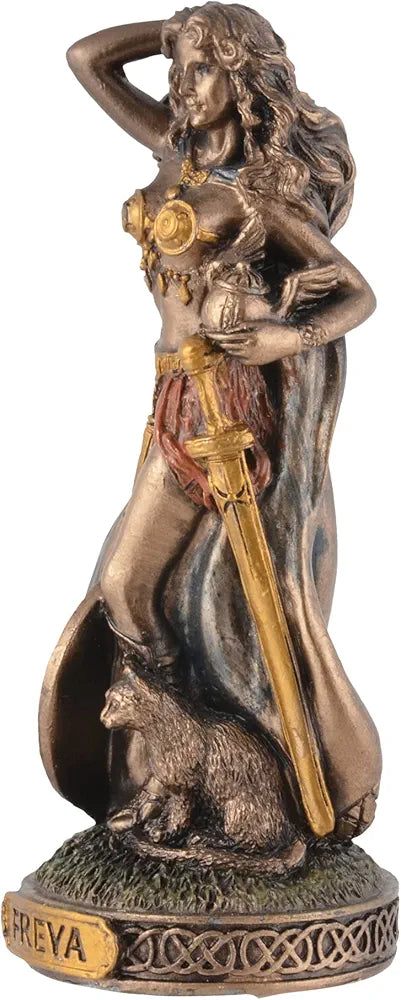 Figurine miniature déesse Freya - peinte à la main