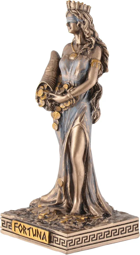 Figurine miniature déesse Fortuna- peinte à la main