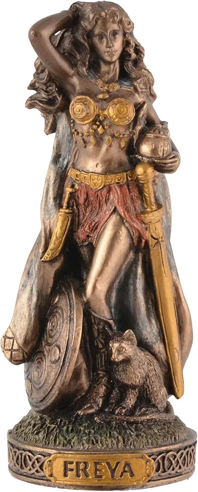 Figurine miniature déesse Freya - peinte à la main