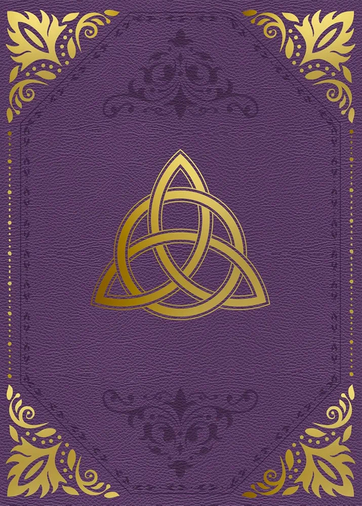 Grimoire vierge triquetra violet 220 pages