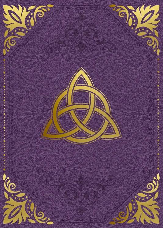 Grimoire vierge triquetra violet 220 pages