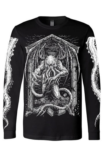 T shirt manches longues "the call of Cthulhu" ( H. P.Lovecraft)