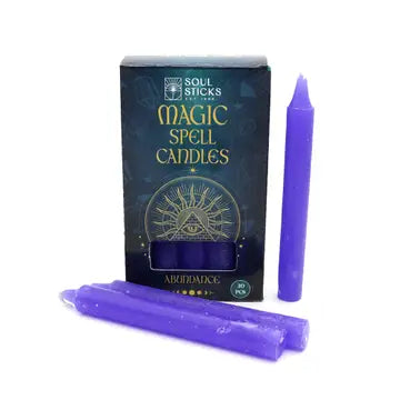 Soul sticks : bougies magiques - boite de 20 - violet- Abondance