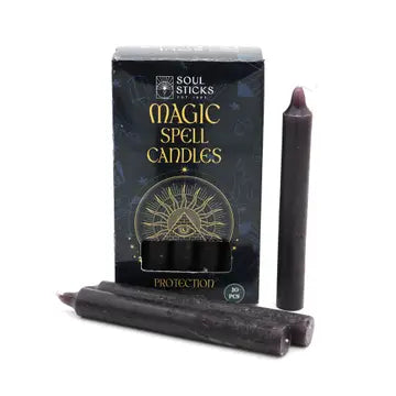 Soul sticks : bougies magiques - boite de 20 - noir- Protection