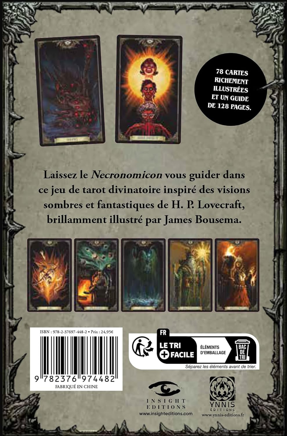 Necronomicon, tarot divinatoire et guide d’interprétation