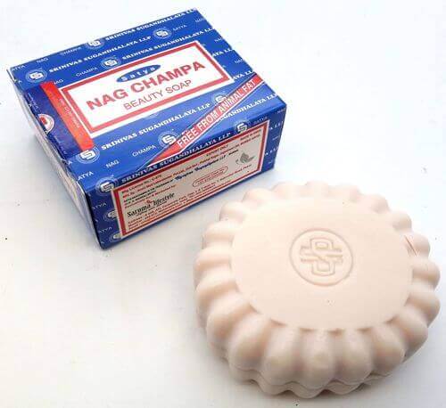 Savon SATYA Sai Baba Nag Champa bleu 150 g