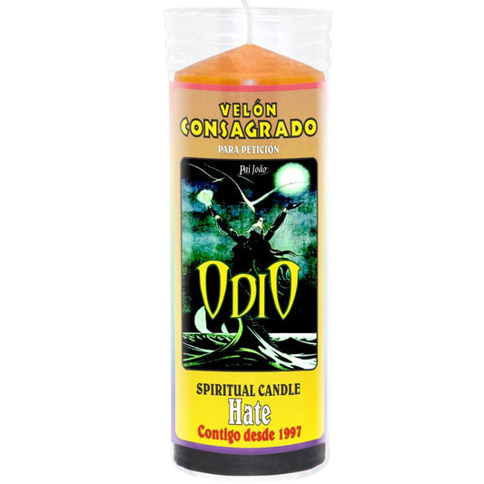 Bougie rituelle Haine " odio" - Magie noire