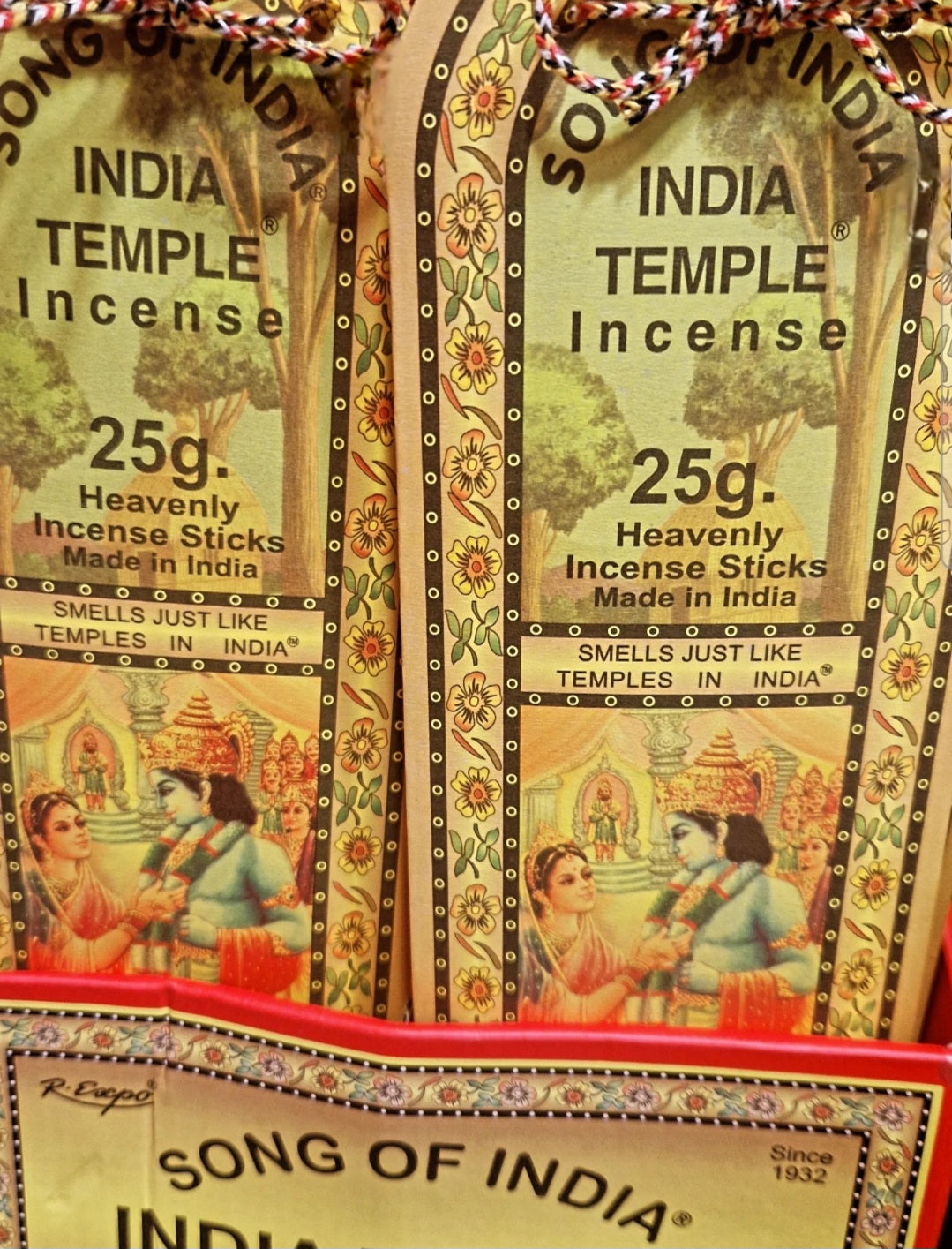 Encens bâtonnets India Temple - Song of India - 25 g