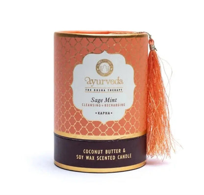 Bougie ayurveda Kapha sauge blanche & menthe