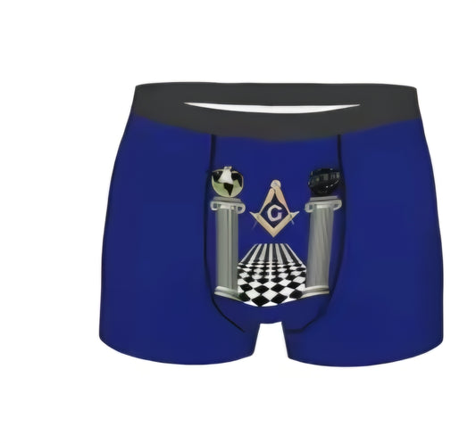 Sous vetement homme boxer franc maçon