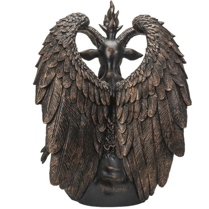 Statue Baphomet 61 cm – Grande statue ésotérique en bronze patiné. RETRAIT EN BOUTIQUE UNIQUEMENT